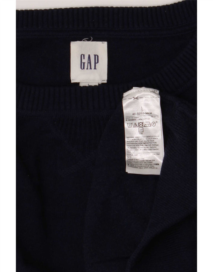 Gap Mens Large Marineblaue Baumwolle