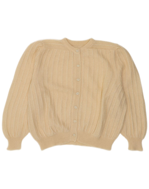 Vintage Damen Cardigan Pullover UK 18 XL Beige