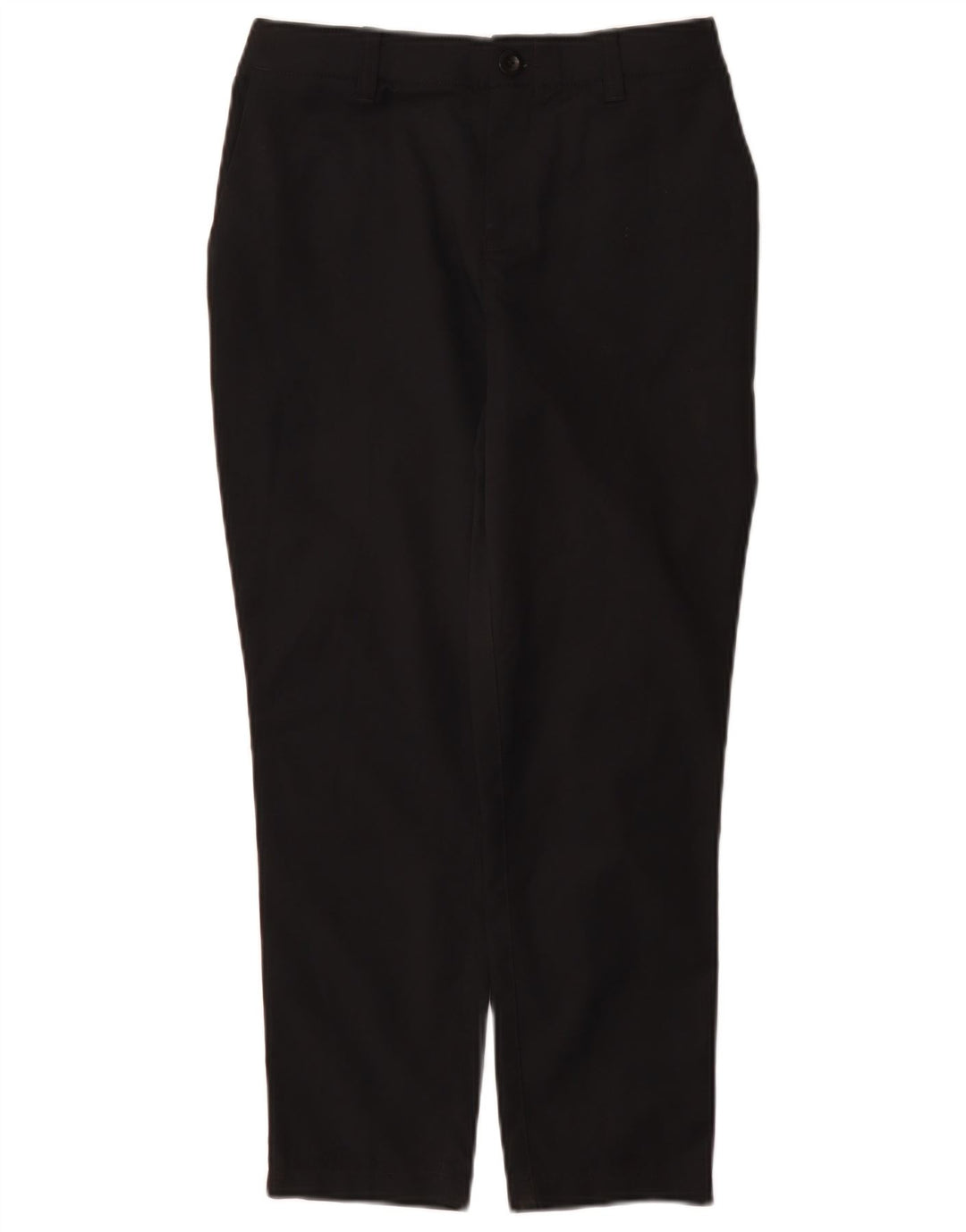 UNDER ARMOUR Girls Slim Chino Trousers 11-12 Years Black Polyester