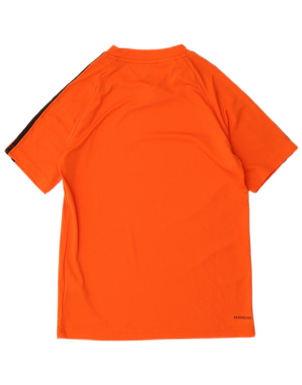 Adidas Jungen Aeroready T-Shirt Top 11-12 Jahre Orange Polyester