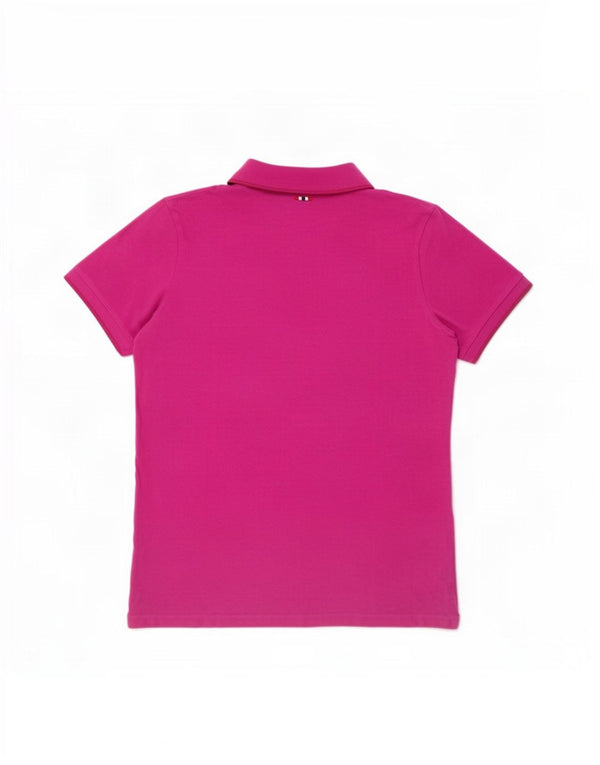 Napapijri Damen Poloshirt UK 14 Mittelrosa Baumwolle