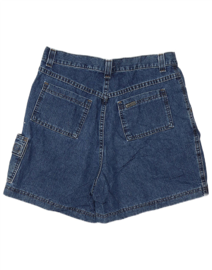 Lee Damen Cargo-Jeansshorts mit hoher Taille, W32, Größe L, Blau