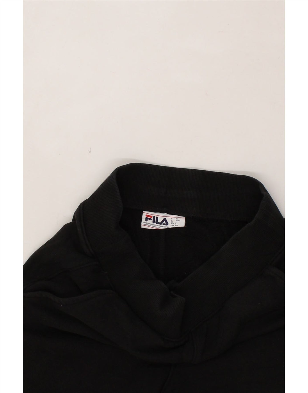 FILA Mens Tracksuit Trousers Joggers Small Black Cotton Vintage Fila and Second-Hand Fila from Messina Hembry 
