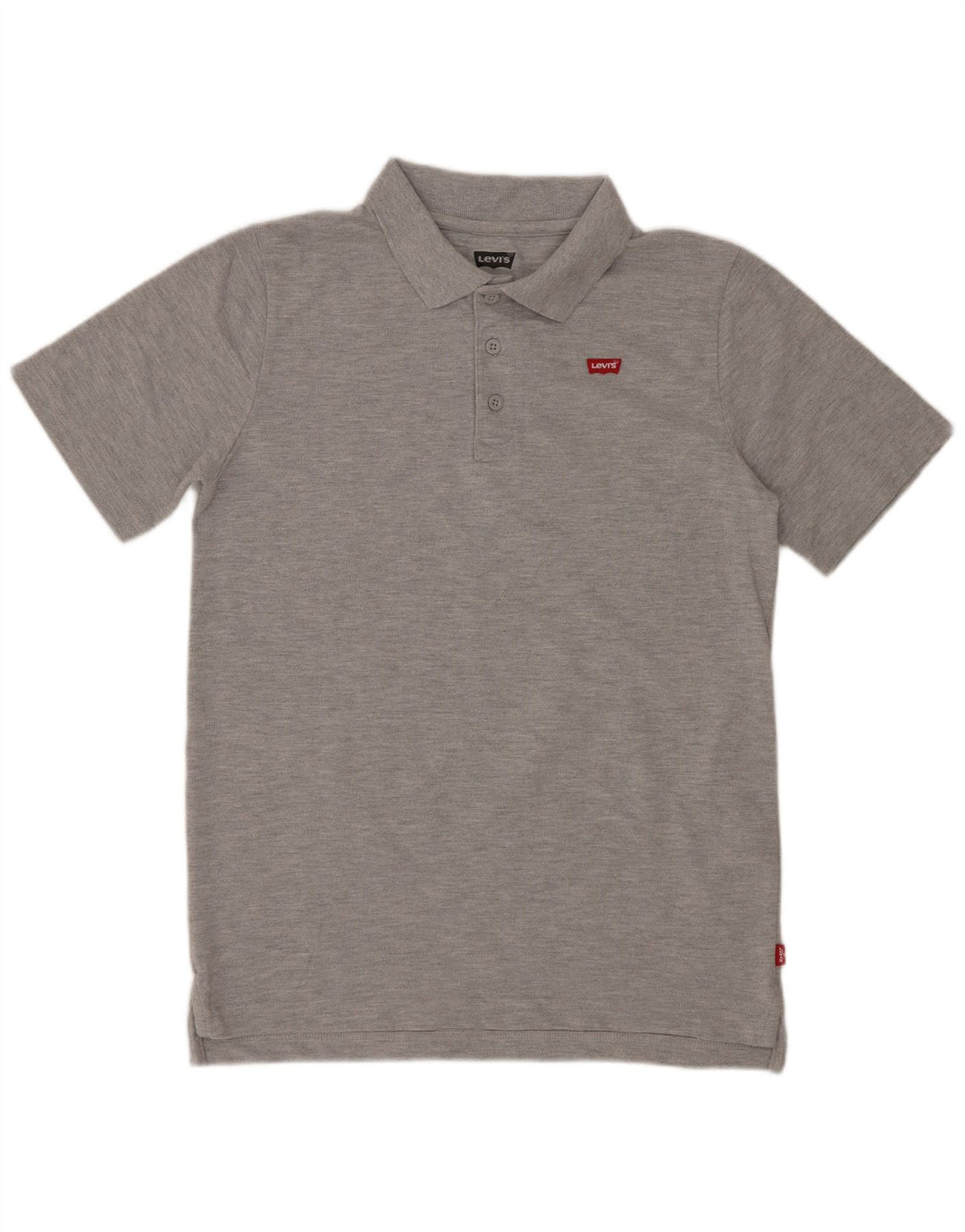 Levi's Poloshirt für Jungen, 15–16 Jahre, grau gefleckte Baumwolle