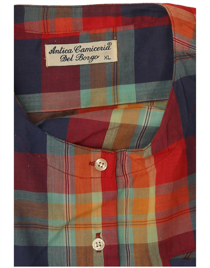 Antica Camiceria Damen Pullover-Hemd UK 18 XL Mehrfarbig kariert