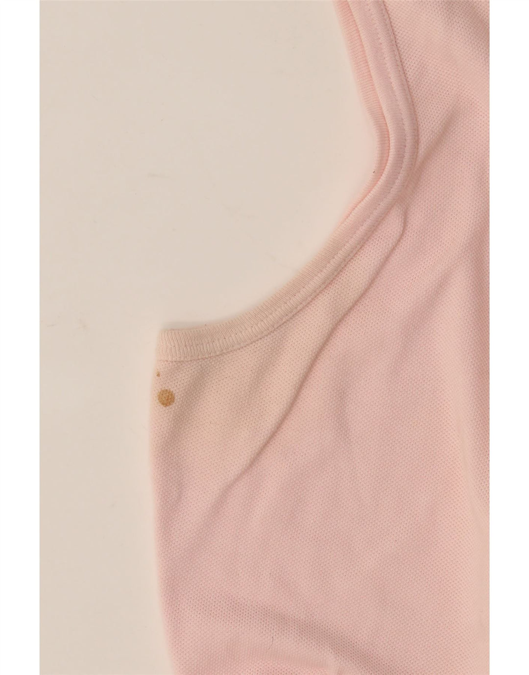 Lacoste Damen Crop Vest Top Größe 44 Große rosa Baumwolle