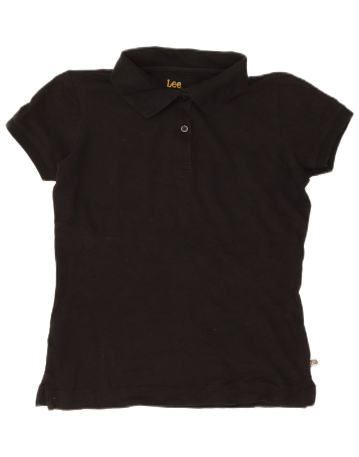 LEE Mädchen-Poloshirt, 13–14 Jahre, groß, schwarze Baumwolle