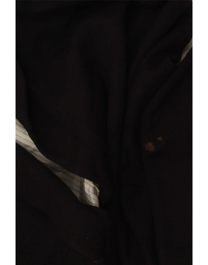 Zara Damen 1-Knopf-Blazerjacke UK 6 XS Schwarze Viskose