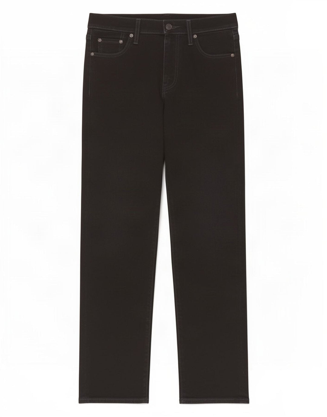 Levi's Herren Straight Jeans W30 L30 Schwarze Baumwolle