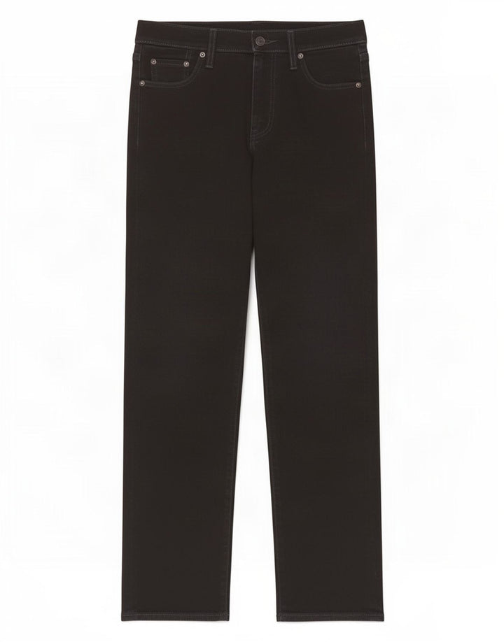 Levi's Herren Straight Jeans W30 L30 Schwarze Baumwolle