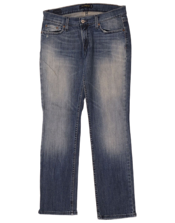 Levi's Damen 524 Super Low Straight Jeans US 9 Medium W30 L30 Blaue Baumwolle