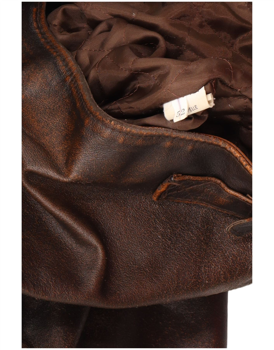 ALAN GORDON Herren Lederjacke IT 52 XL Braunes Leder