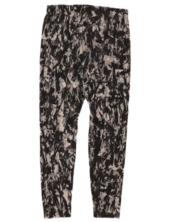 NIKE Damen-Leggings, UK 16, Größe L, schwarze Camouflage-Baumwolle