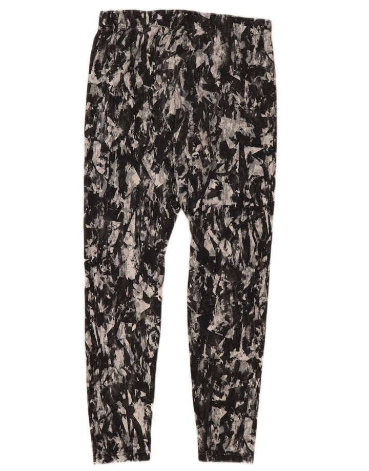 NIKE Damen-Leggings, UK 16, Größe L, schwarze Camouflage-Baumwolle