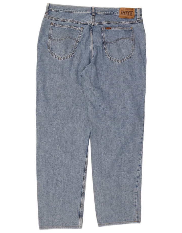 Rifle Herren Straight Jeans W40 L30 Blaue Baumwolle