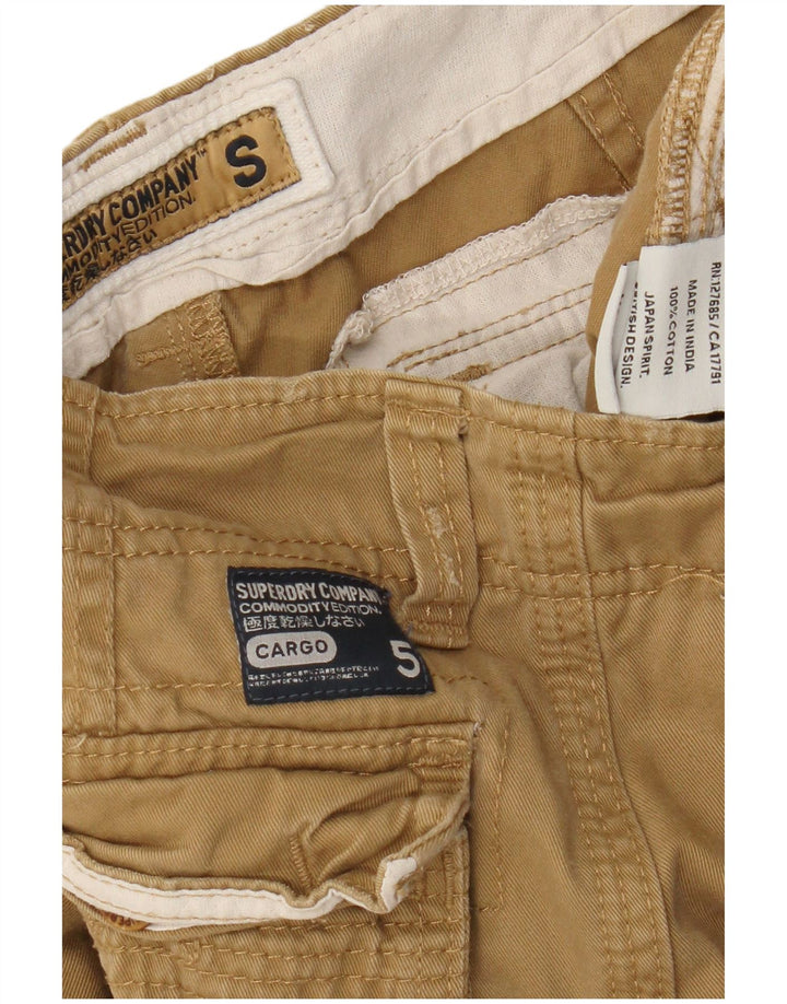 Superdry Herren Cargo-Shorts, Größe S, W29, Beige, Baumwolle