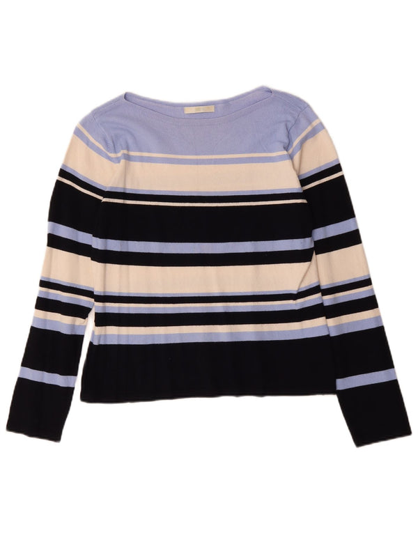 Marks & Spencer Damen-Pullover mit U-Boot-Ausschnitt, Gr. 14, mittelmehrfarbig