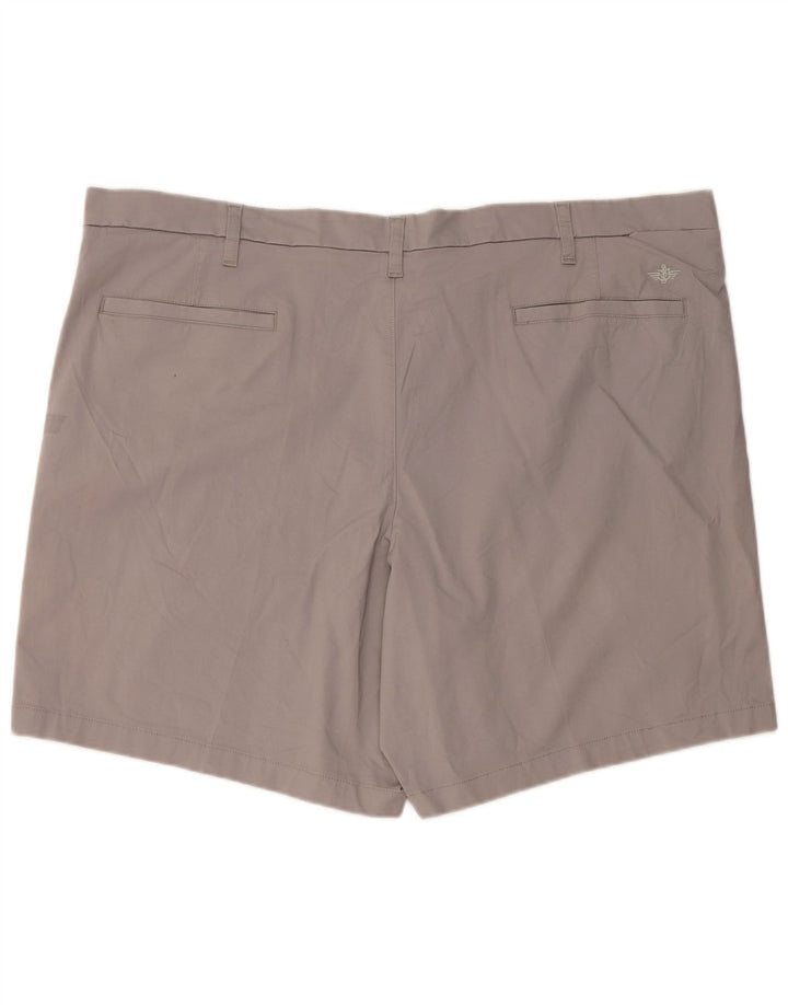 DOCKERS Herren Chino-Shorts W48 4XL Graue Baumwolle