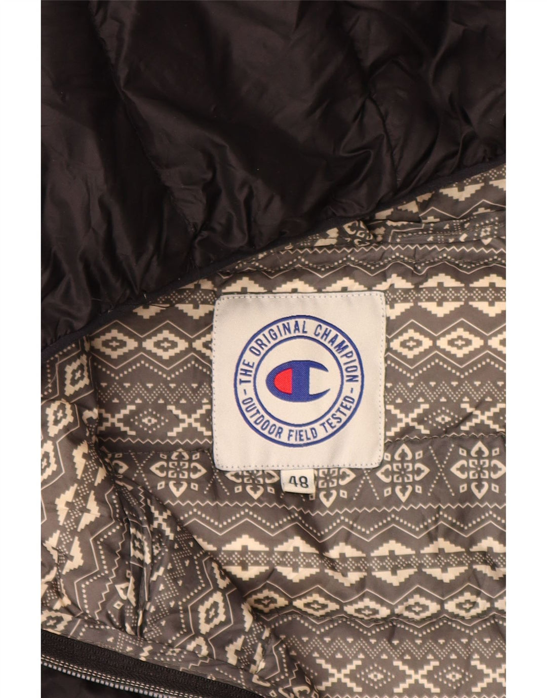 CHAMPION Wattierte Damenjacke mit Kapuze IT 48 XL Schwarz Polyamid