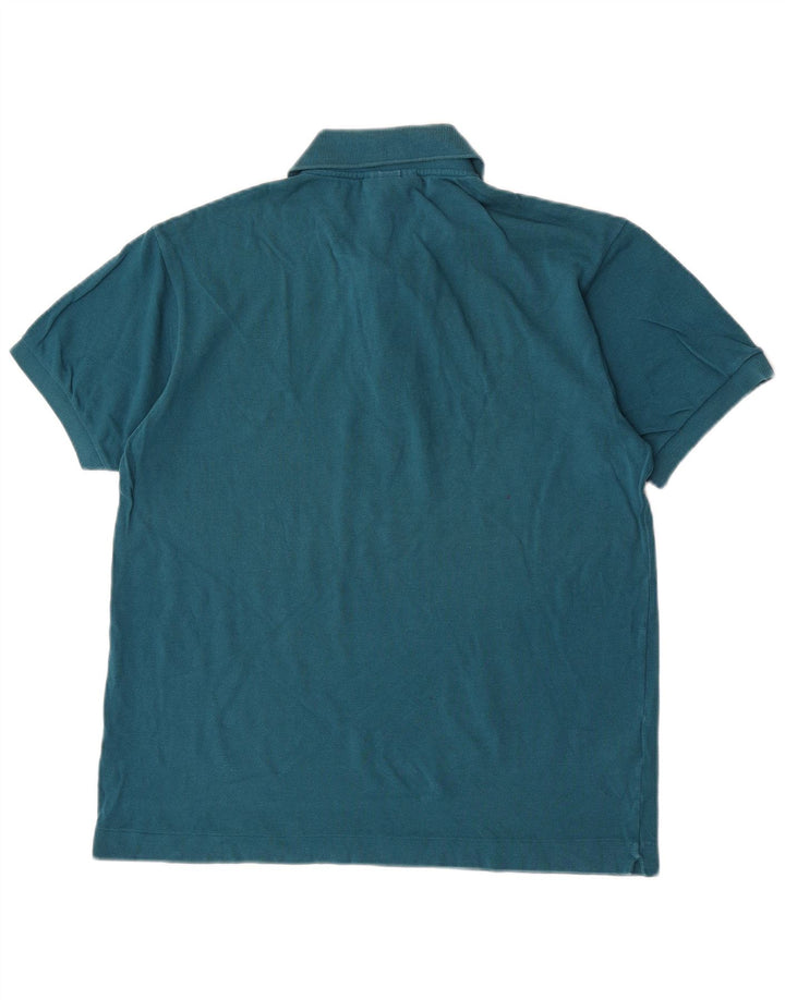 Lacoste Herren-Poloshirt mit klassischer Passform, Größe 4, mittelblaue Baumwolle