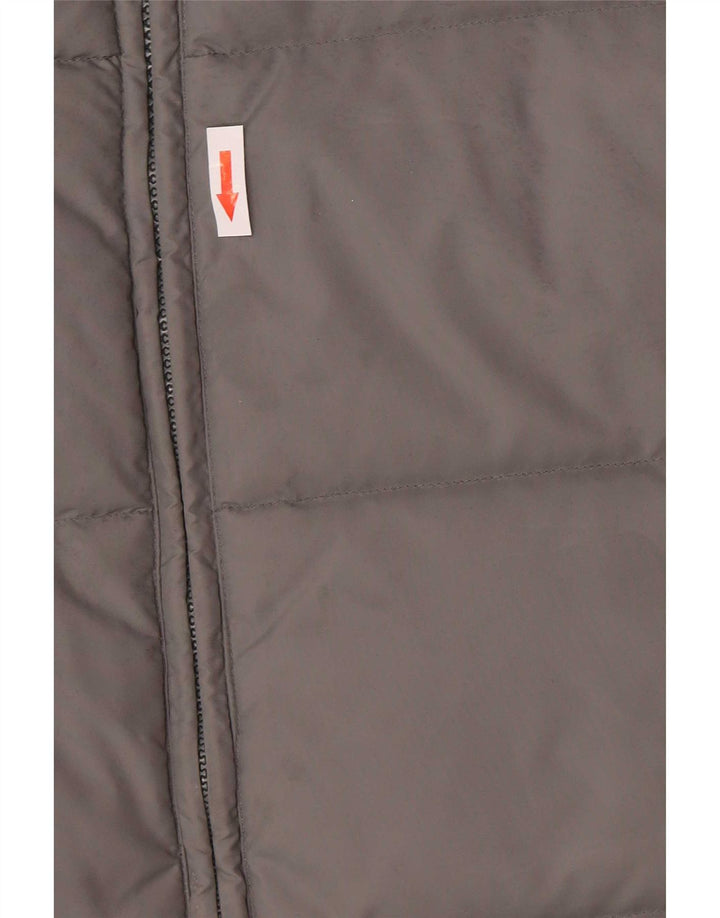 Champion Herren-Übergröße, wattierte Jacke, UK 10, Größe S, Grau, Farbblock