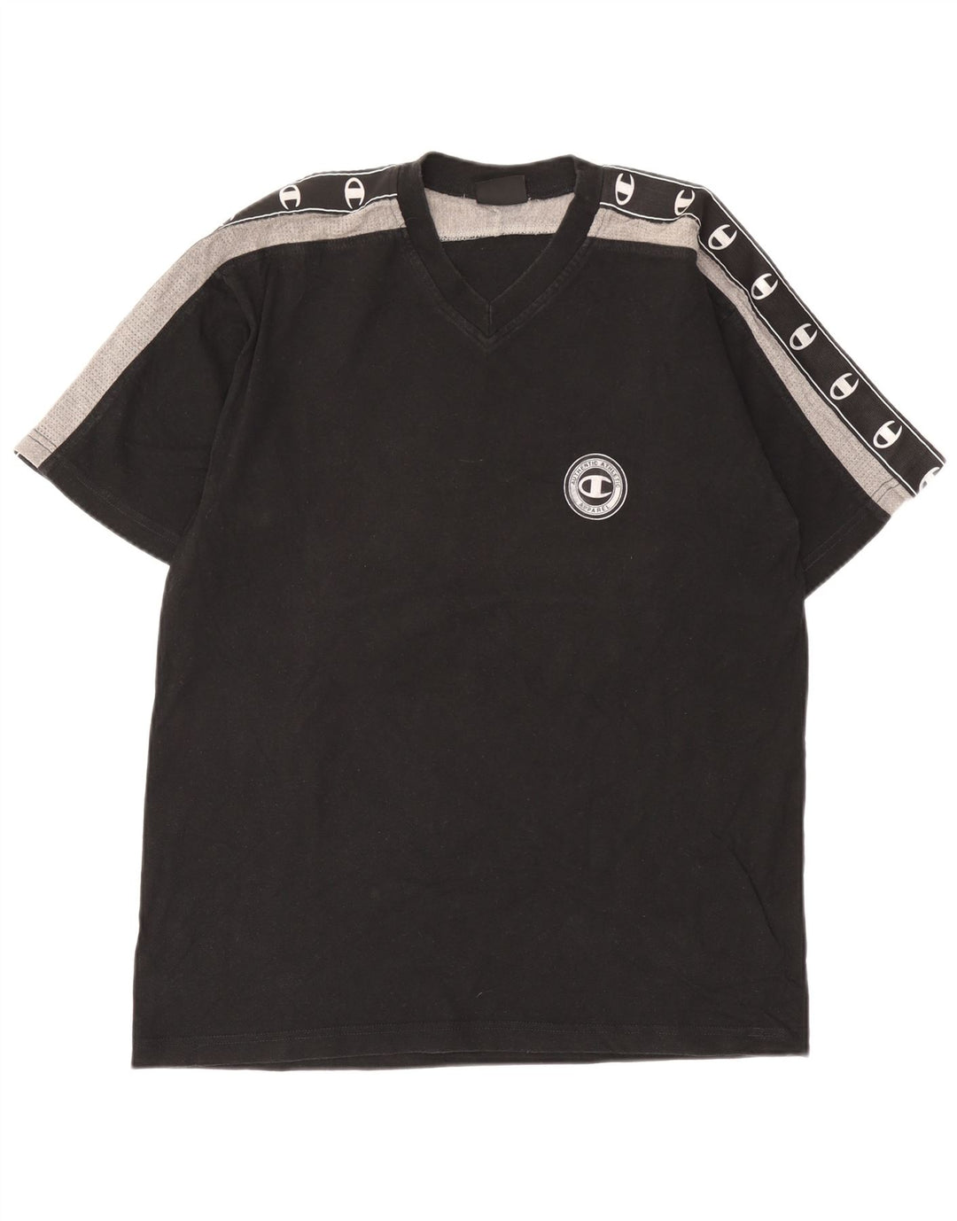 Champion Herren-T-Shirt mit Grafik, groß, Schwarz, Farbblock