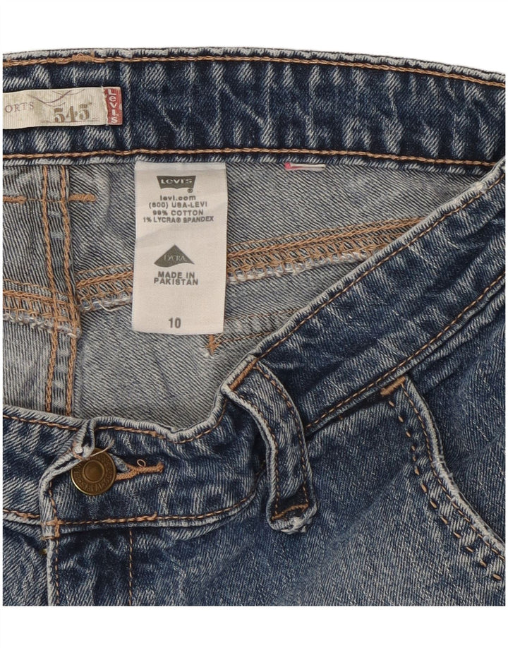 LEVI'S Damen 545 Jeansshorts US 10 Large W32 Blaue Baumwolle