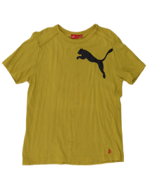 Puma Jungen Grafik T-Shirt Top 15-16 Jahre Gelb