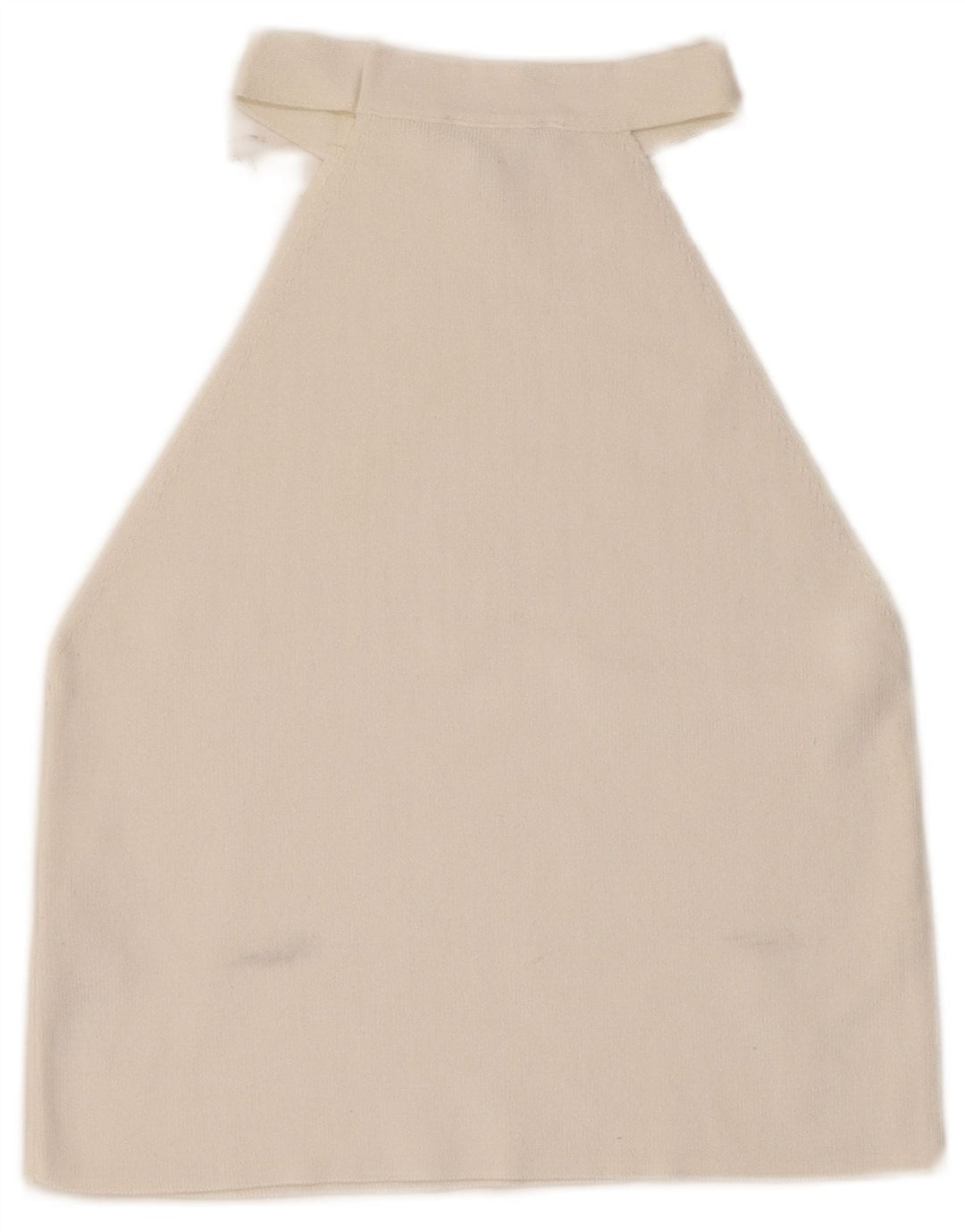 Topshop Damen Crop Neckholder Top UK 8 Small Weiße Viskose