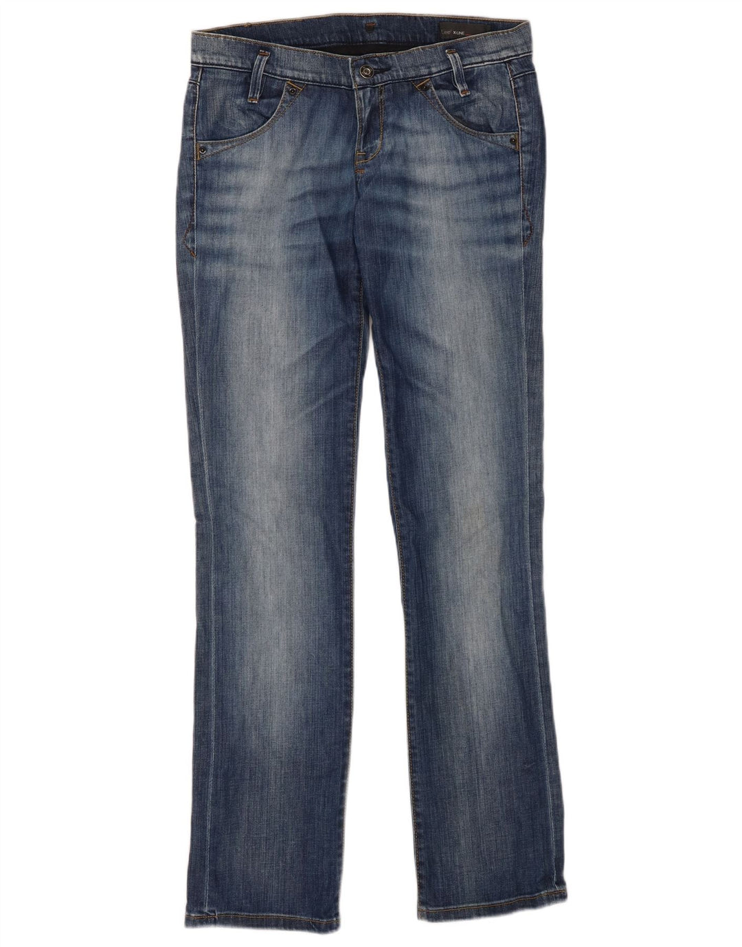 LEE Damen Lynn Slim Jeans W28 L33 Blaue Baumwolle