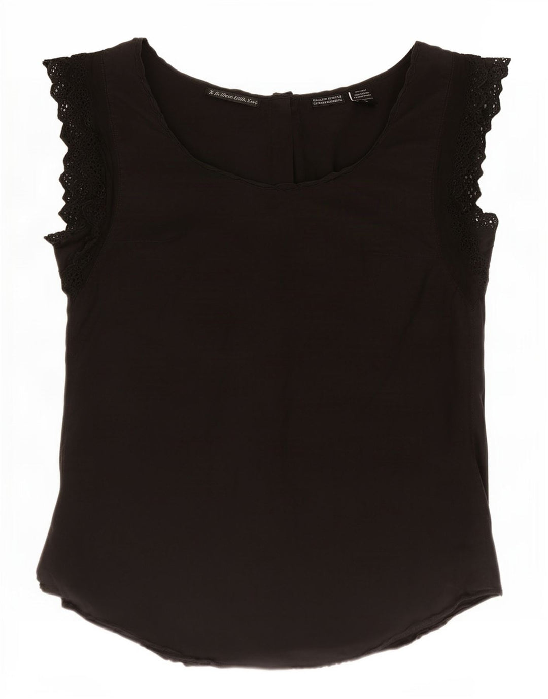 Maison Scotch Damen Bluse Top US 1 XS Schwarze Seide