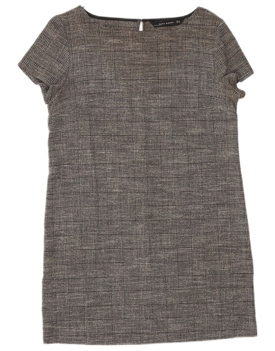 Zara Damen Etuikleid UK 12 Mittelgraue Viskose