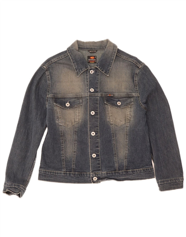 Energie Damen Jeansjacke UK 14 Mittelblaue Baumwolle