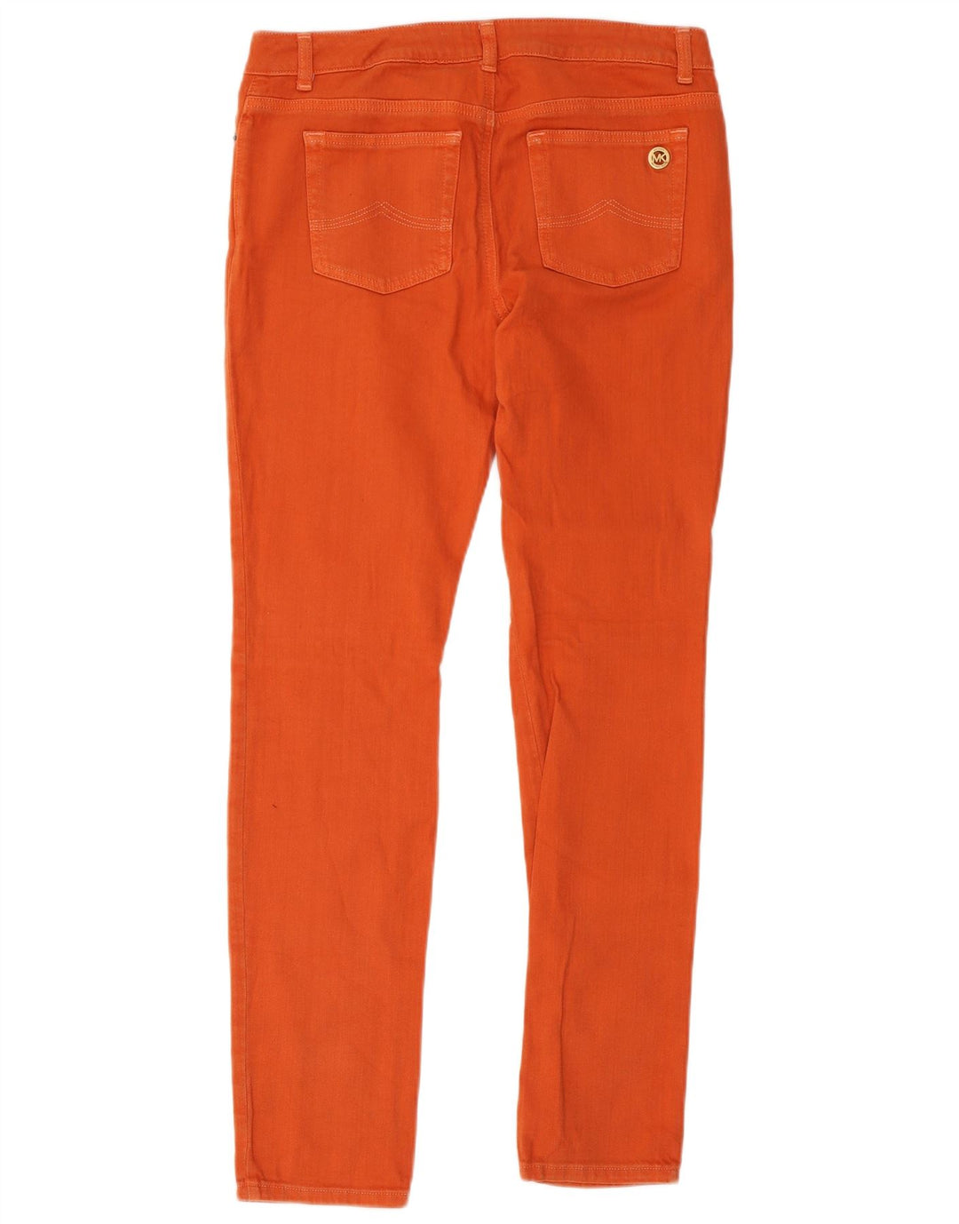 Michael Kors Damen Slim Jeans US 6 Medium W34 L32 Orange Baumwolle