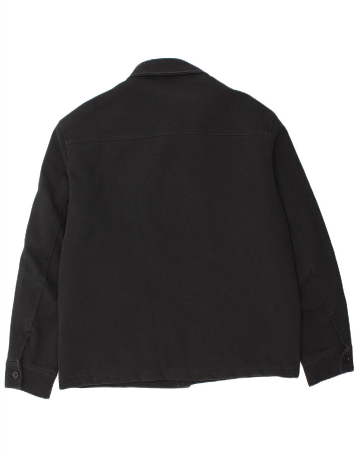 Zara Herren Bomberjacke UK 38 Mittelschwarze Baumwolle