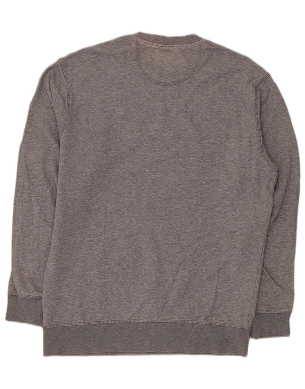 MARKS & SPENCER Herren Blue Harbor Sweatshirt Pullover Mittelgrau meliert