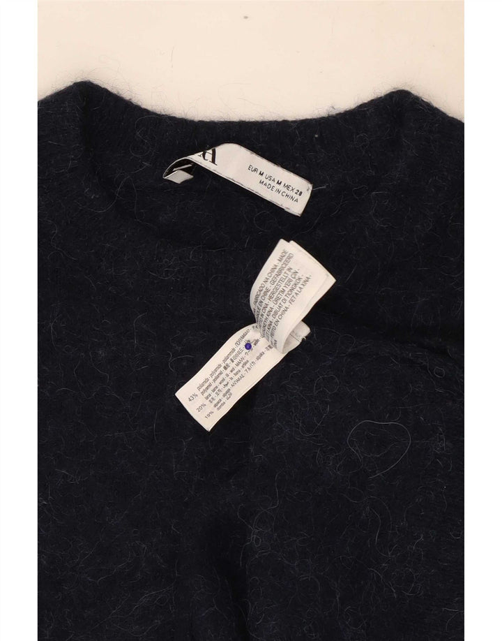 Zara Damen-Pullover mit Rundhalsausschnitt, Gr. 14, mittelmarineblau, Polyamid