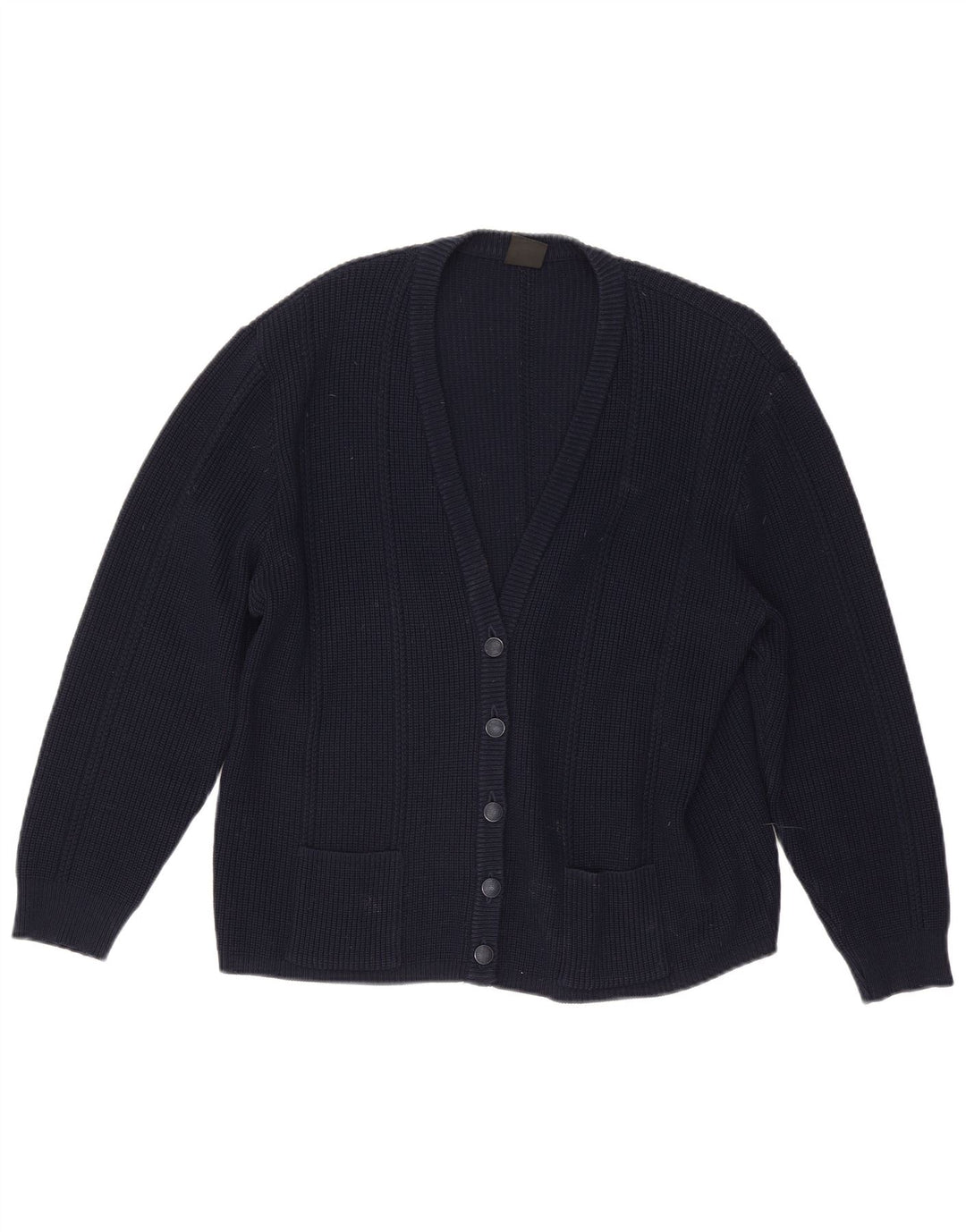Schoeller Damen Strickjacke Pullover IT 48 XL Marineblau Polyacryl