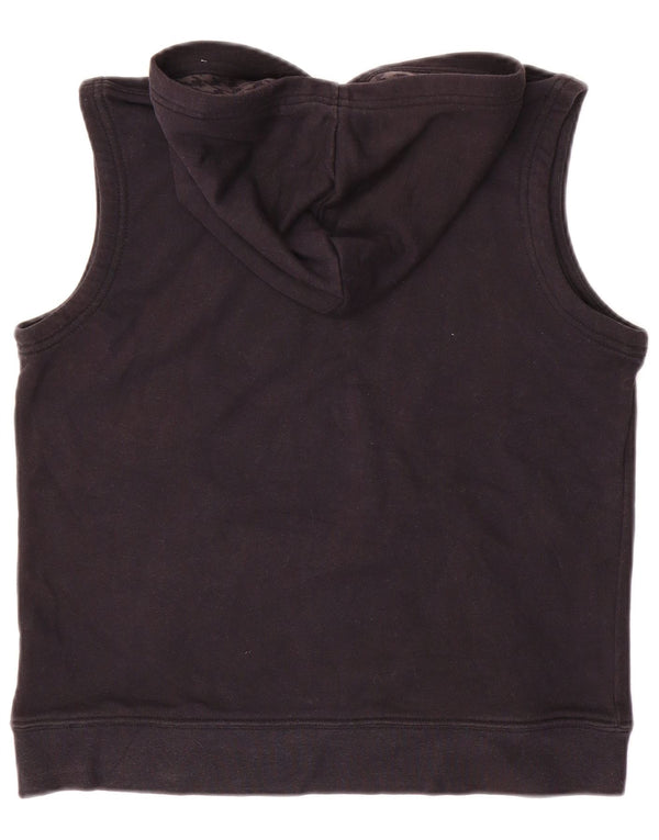 NIKE Jungen-Kapuzenpullover mit Grafik, ärmellos, 10–11 Jahre, mittlere schwarze Baumwolle