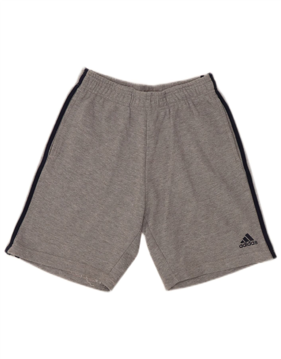 ADIDAS Damen Sportshorts UK 8 Small Graue Baumwolle