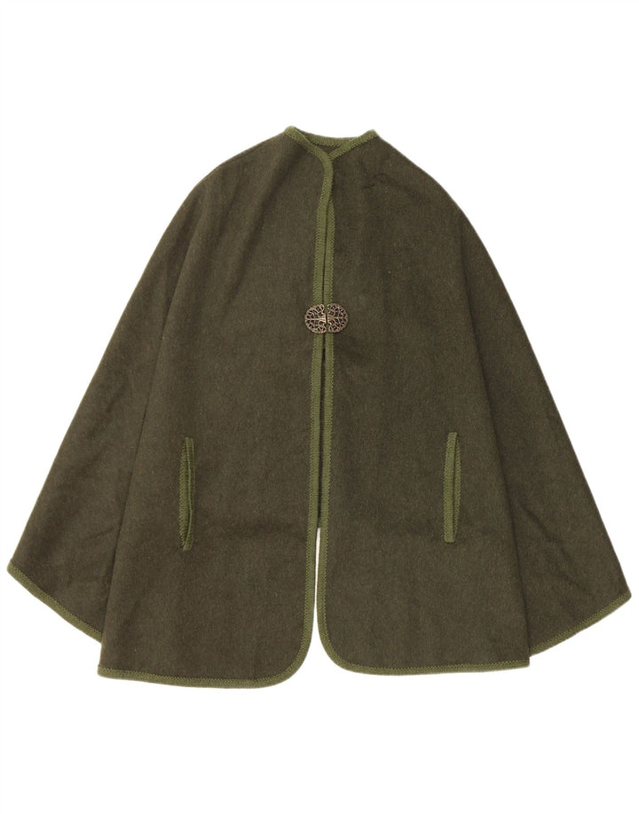 Steinbock Damen Cape-Mantel EU 40 Mittelgrüne Wolle