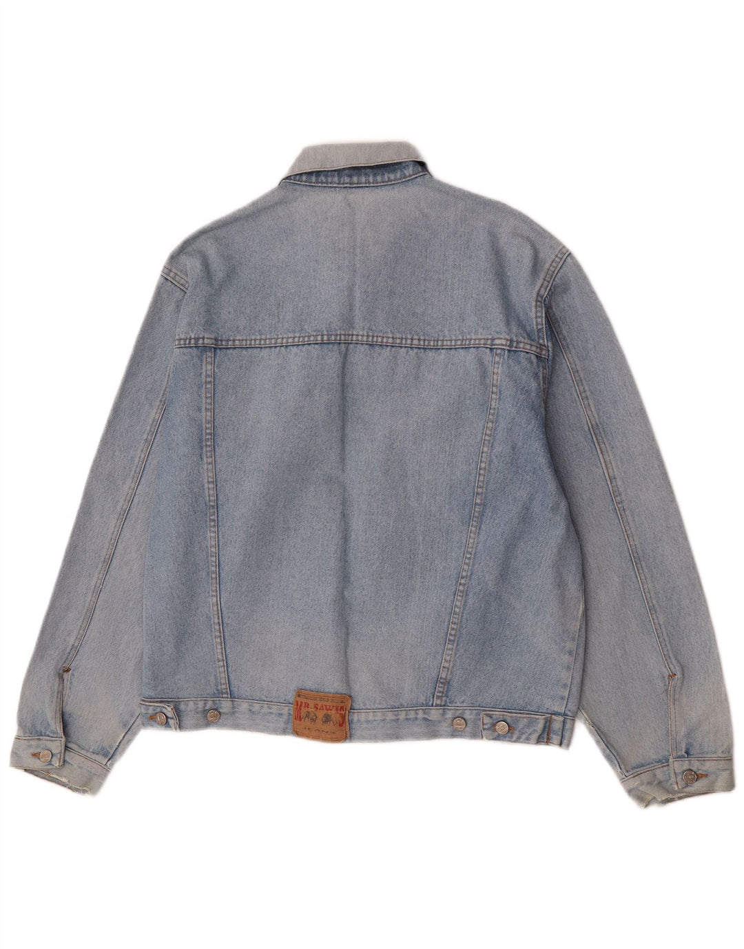 Vintage Herren Jeansjacke UK 40 Groß Blau