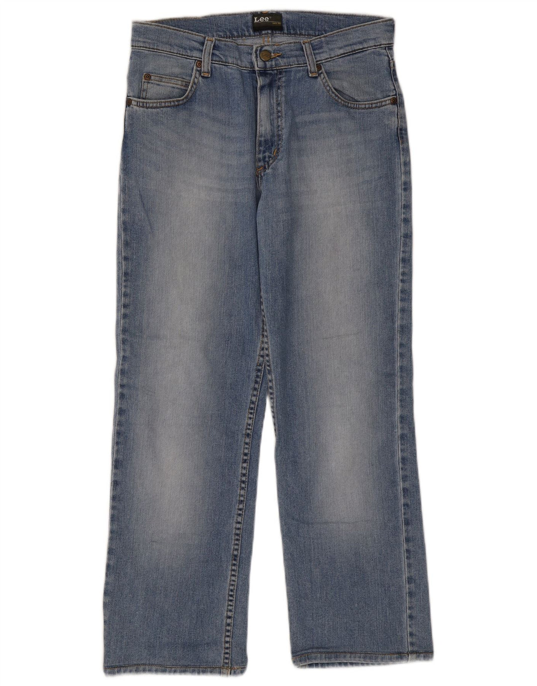 Lee Herren Brooklyn Straight Jeans W31 L27 Blaue Baumwolle