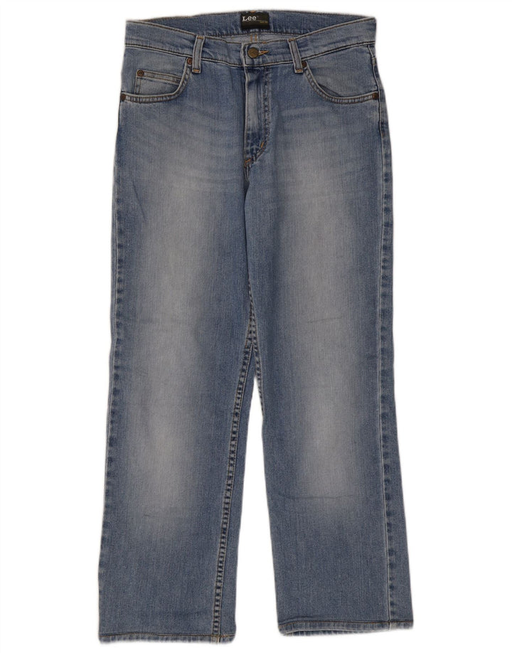 Lee Herren Brooklyn Straight Jeans W31 L27 Blaue Baumwolle