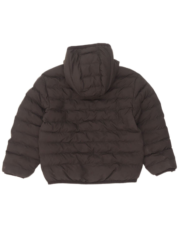 Nike Jungen-Kapuzenjacke, gepolstert, 10–11 Jahre, mittelgroßes schwarzes Polyester