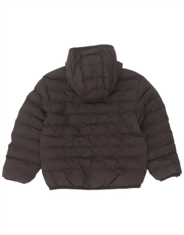 Nike Jungen-Kapuzenjacke, gepolstert, 10–11 Jahre, mittelgroßes schwarzes Polyester