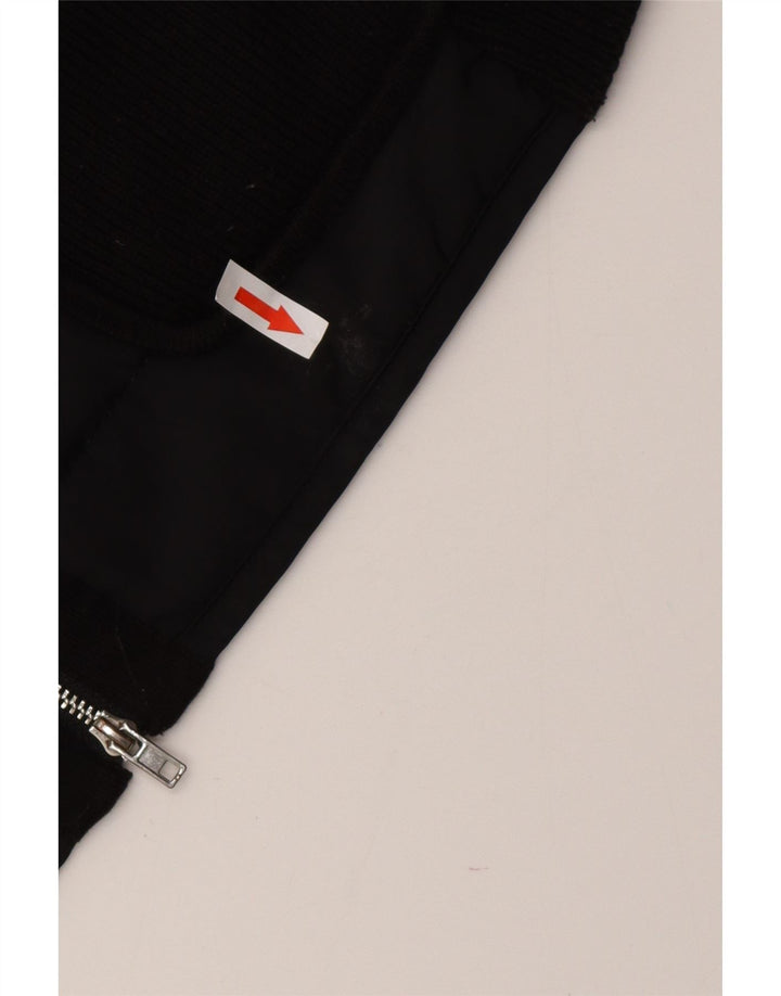 TOMMY HILFIGER Damen Strickjacke Pullover UK 10 Small Schwarz Polyester