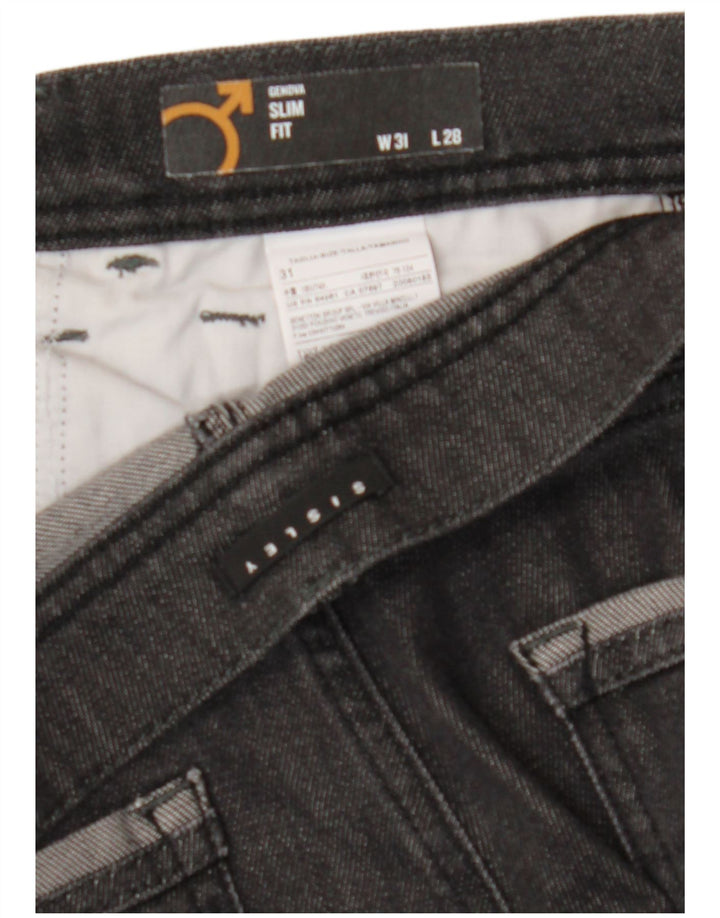 SISLEY Mens Slim Jeans W31 L28 Grey