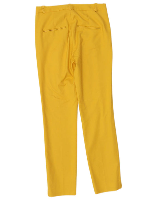 Zara Slim Chino-Hose für Damen, EU 34, 2XS, W24, L27, gelbe Baumwolle