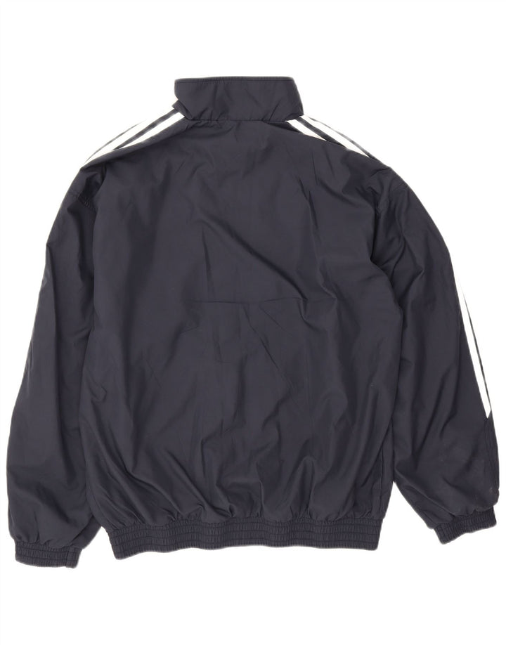Adidas Herren Trainingsanzug Top Jacke UK 38/40 Medium Marineblau Polyester